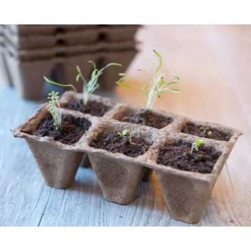 Lot de 10 pots tourbe de 6...