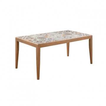 Table de jardin en bois -...