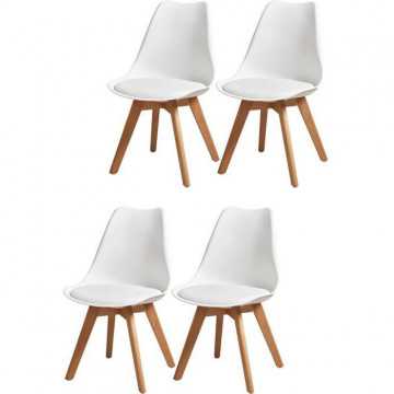 BJORN Lot de 4 chaises de...