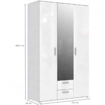 Armoire 3 portes battantes...