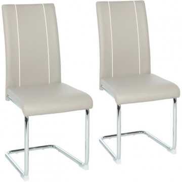 Lot de 2 chaises - Simili...