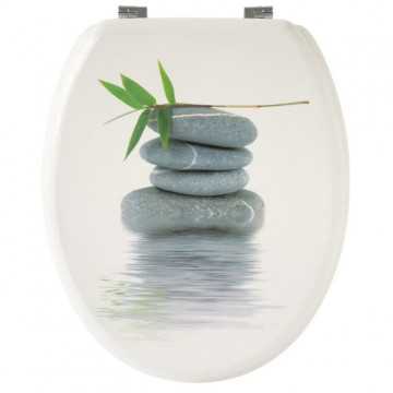 GELCO Abattant WC Galets gris