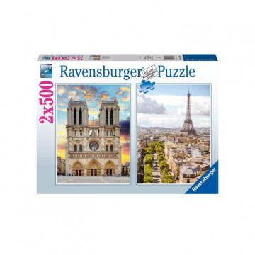 Puzzle 2x500 pieces - En...