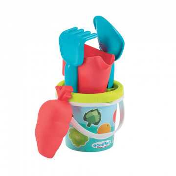 Seau garni décor jardin 12 cm