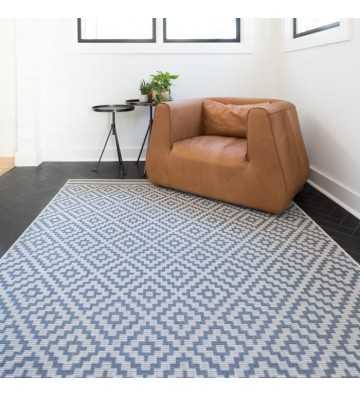 Tapis - Bleu - Synthétique...