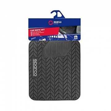 4 TAPIS DE SOL PVC NOIRS...