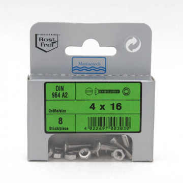 Vis métal TFBF 4x16 inox A2