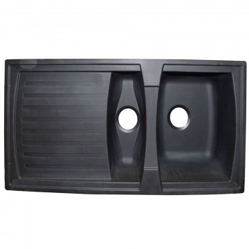 Evier ARENA 1bac 1/2 noir...