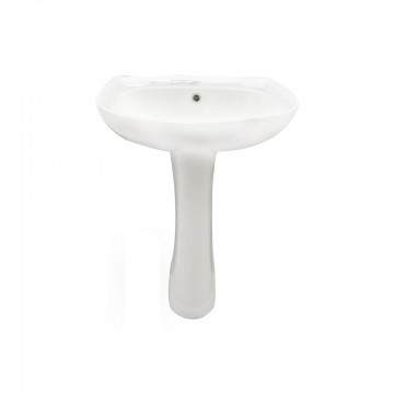 Lavabo à colonne blanc...