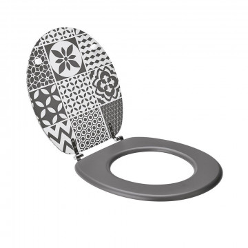 Abattant WC TILES grey...