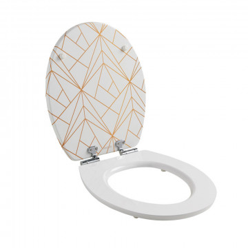Abattant WC GEOMETRIC GOLD...