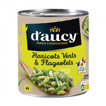 Haricots verts flageolets 800g