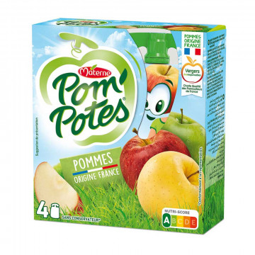 Compote pomme nature 4x90g