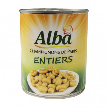Champignons entiers 850g
