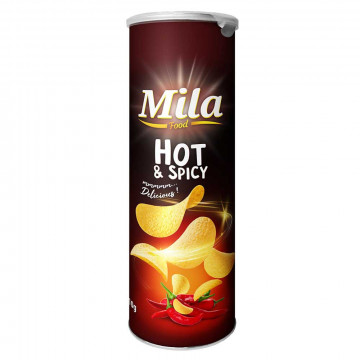 Chips en tube hot & spicy 110g