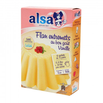 Préparation flan entremet...