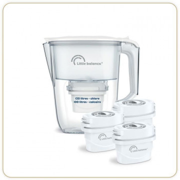 Carafe Filtrante Claire + 3...