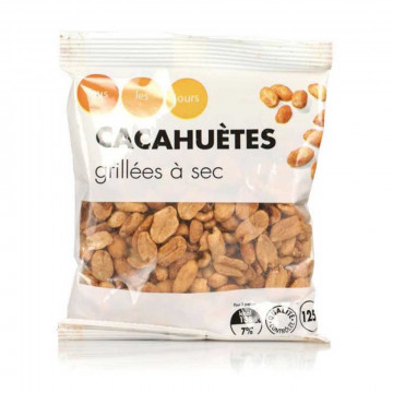 Cacahuètes grillées à sec 125g
