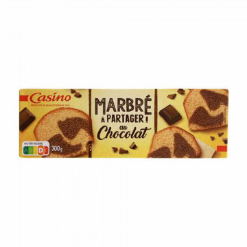 Gâteau marbré au chocolat 300g