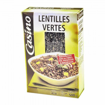 Lentilles vertes 500g