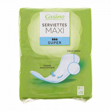 Serviettes hygiéniques maxi...