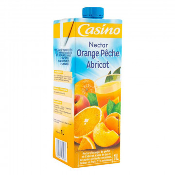 Nectar orange pêche abricot 1L
