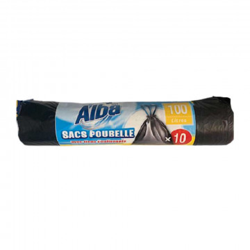 10 Sacs poubelle 100L