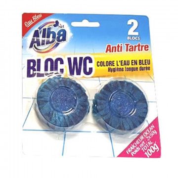 Bloc WC anti tartre 2 pièces