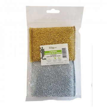 2 Éponges or/argent