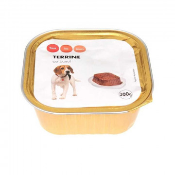 Terrine pour chien au buf...