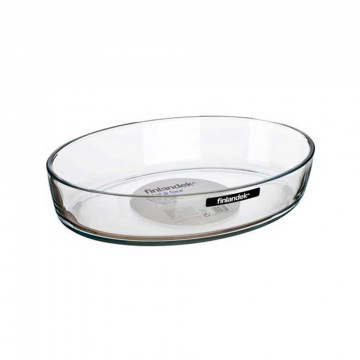 Plat ovale en verre 28x19cm