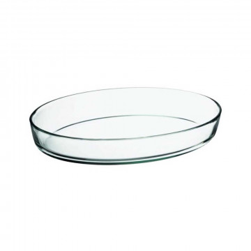 Plat ovale en verre 38x25cm