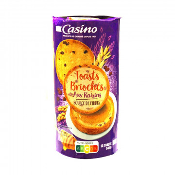 Toasts aux raisins 140g