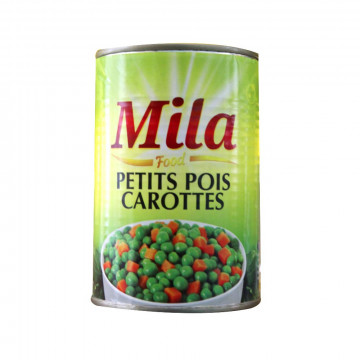 Petits pois carottes 400g