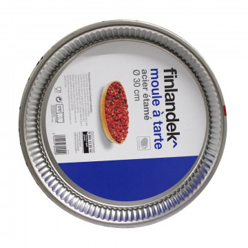 Moule à tarte acier Ø30cm