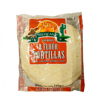 8 Tortillas blé complet 340g