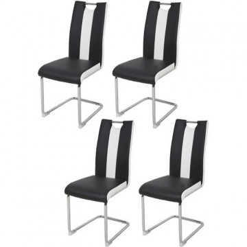 Lot de 4 chaises - Simili...