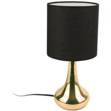 Lampe touch en métal doré...