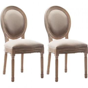 GRETA Lot de 2 chaises de...