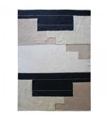 Tapis - Naturel, noir et...