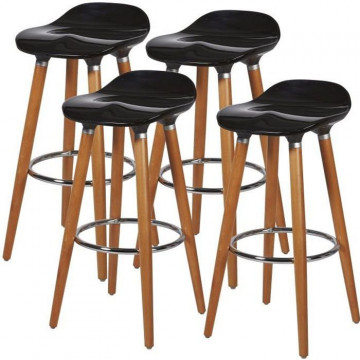 Lot de 4 tabourets de bar -...