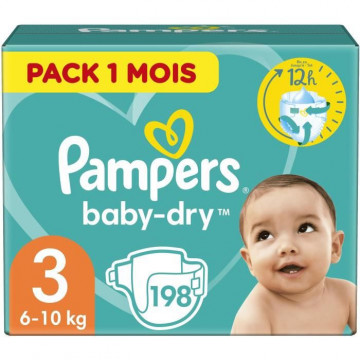 PAMPERS Baby Dry Taille 3 -...