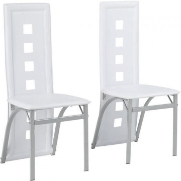Lot de 2 chaises - Tissu...