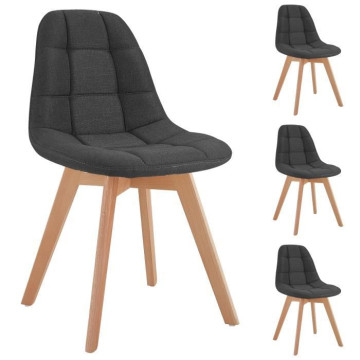 ANYA Lot de 4 chaises -...