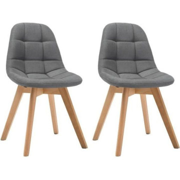 ANYA Lot de 2 chaises de...