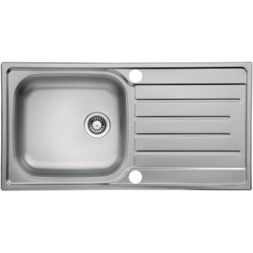 Evier en inox 1 grande cuve...