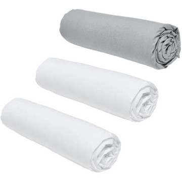 Lot de 3 draps housses...
