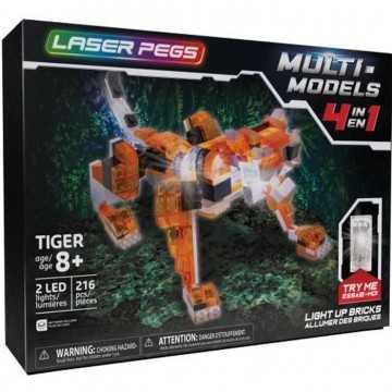 Laser Pegs, Tigre rouge - 4...