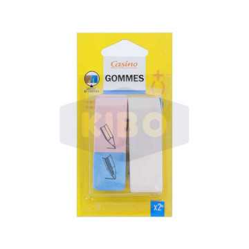 Gomme 2 usages et blanche