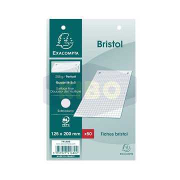 Papier bristol perforé 5x5...
